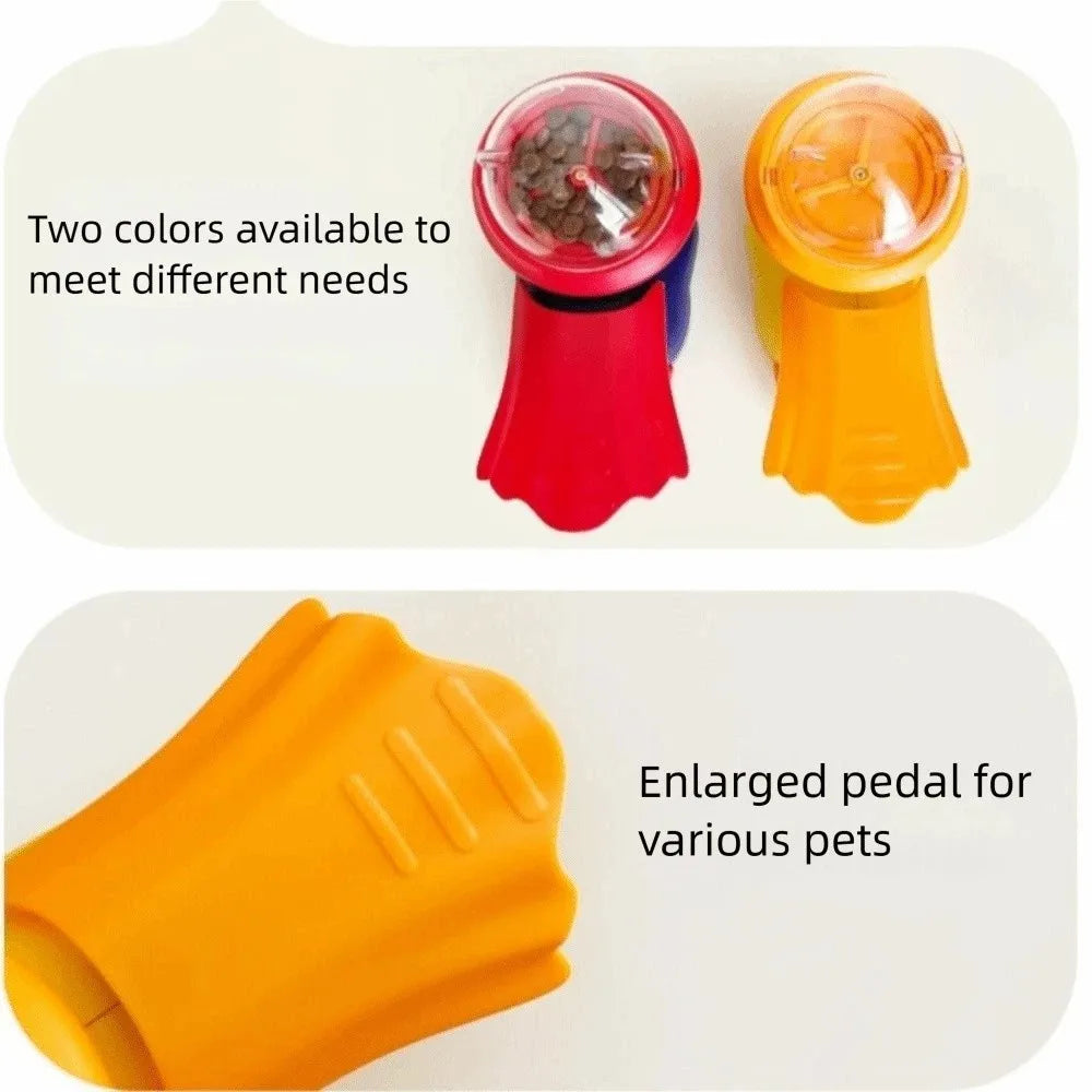 Cartoon Dog Puzzle Feeder Plastic Rotating Pet Interactive Colorful Press Dog Food Dispenser Pet Intelligence Exercise