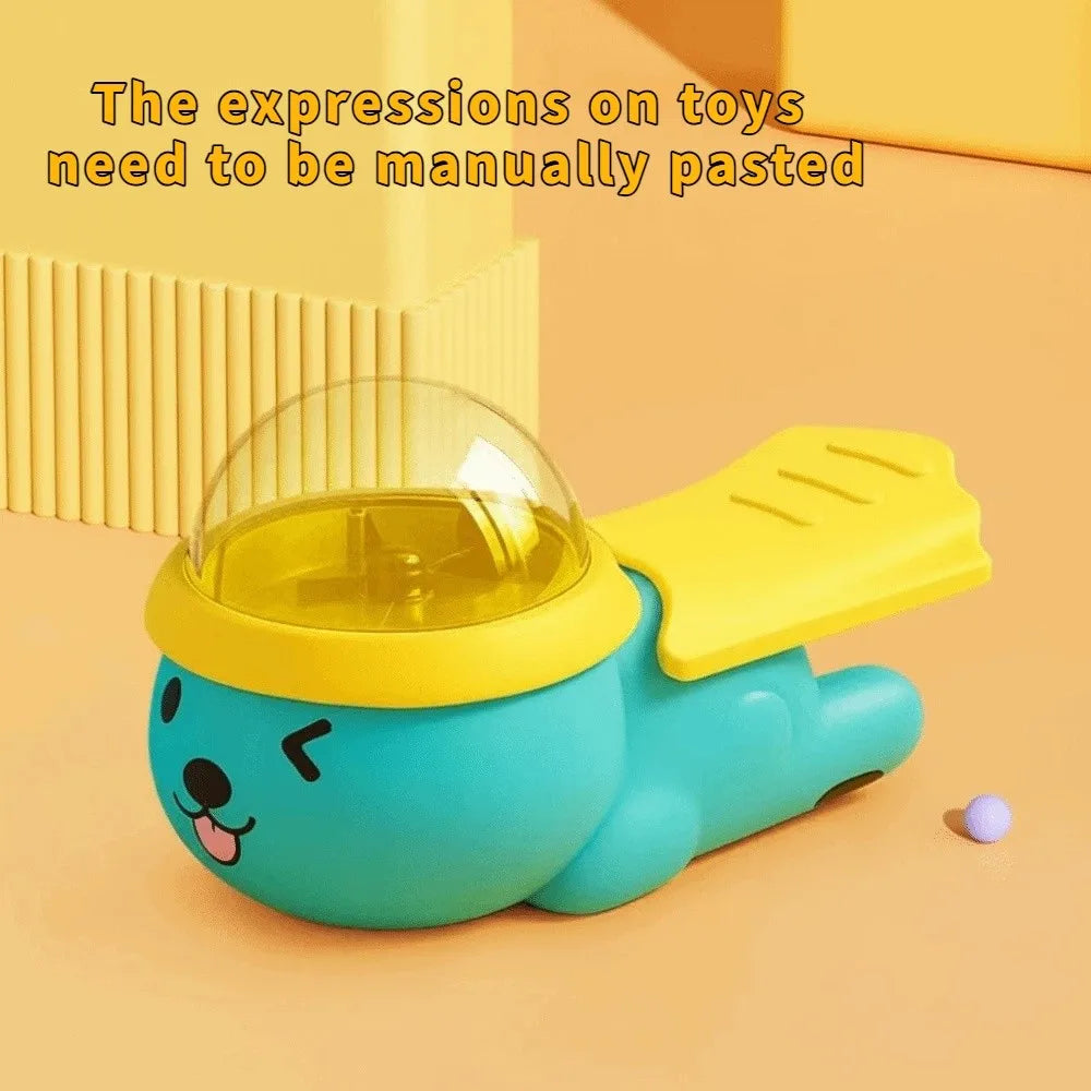 Cartoon Dog Puzzle Feeder Plastic Rotating Pet Interactive Colorful Press Dog Food Dispenser Pet Intelligence Exercise