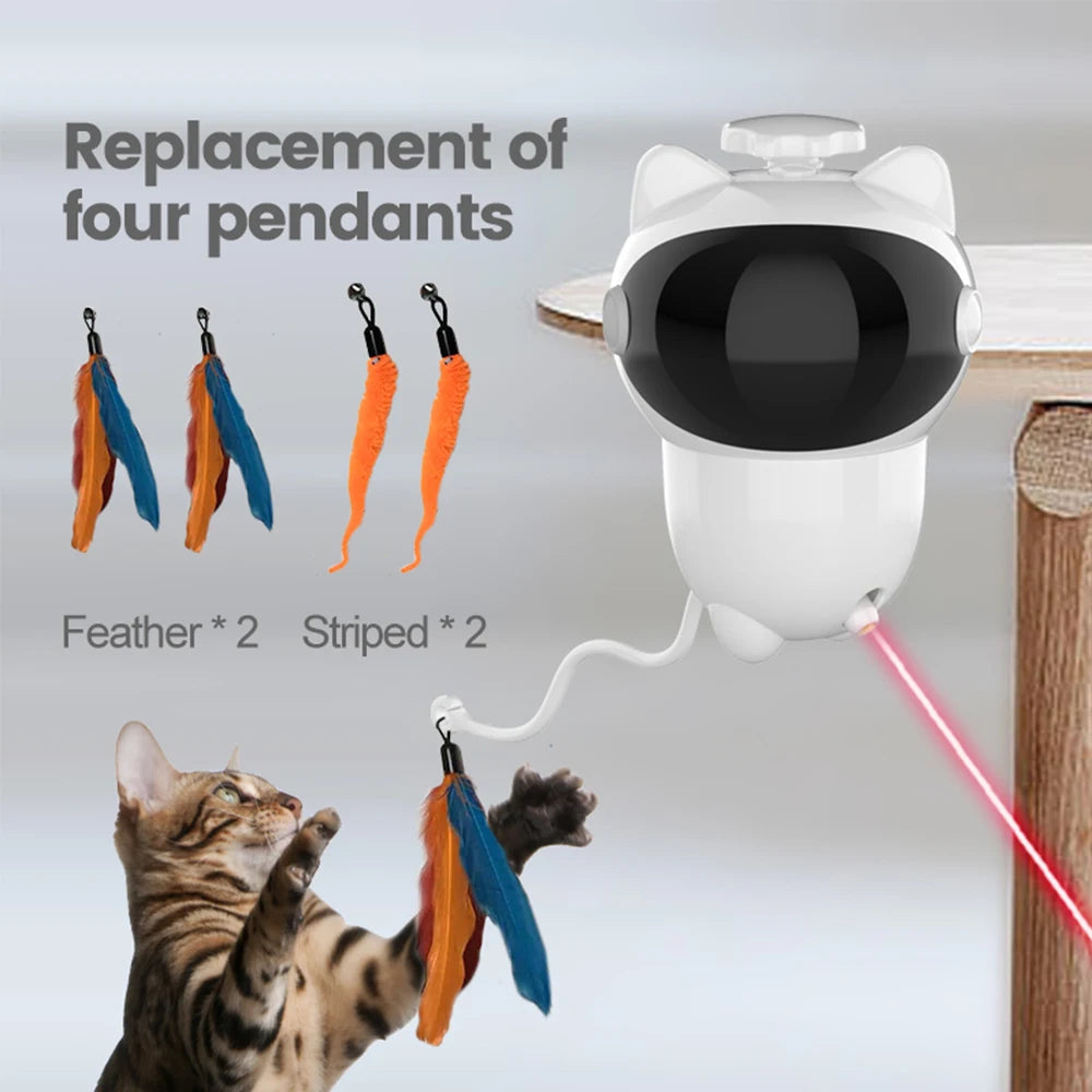 Intelligent Cat Laser Toy With Strong Screw Automatic Random Moving Toys for Cats Kittens Dogs Cat Red Dot Exercising